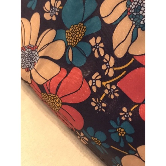 Likekid Crossbody Purse Bag Navy Pink Blue Floral Daisy Medium Sized - Picture 10 of 10